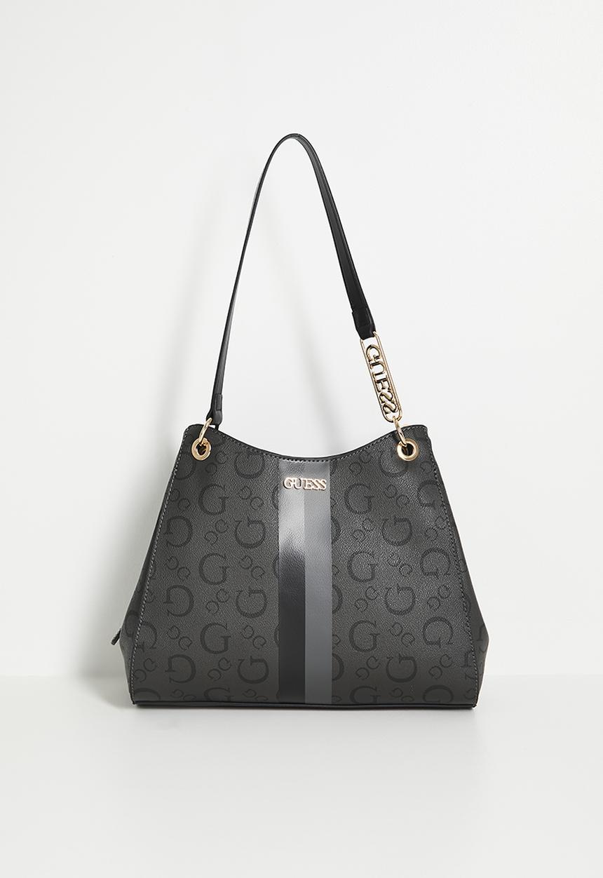 GUESS - Wester satchel bag- coal