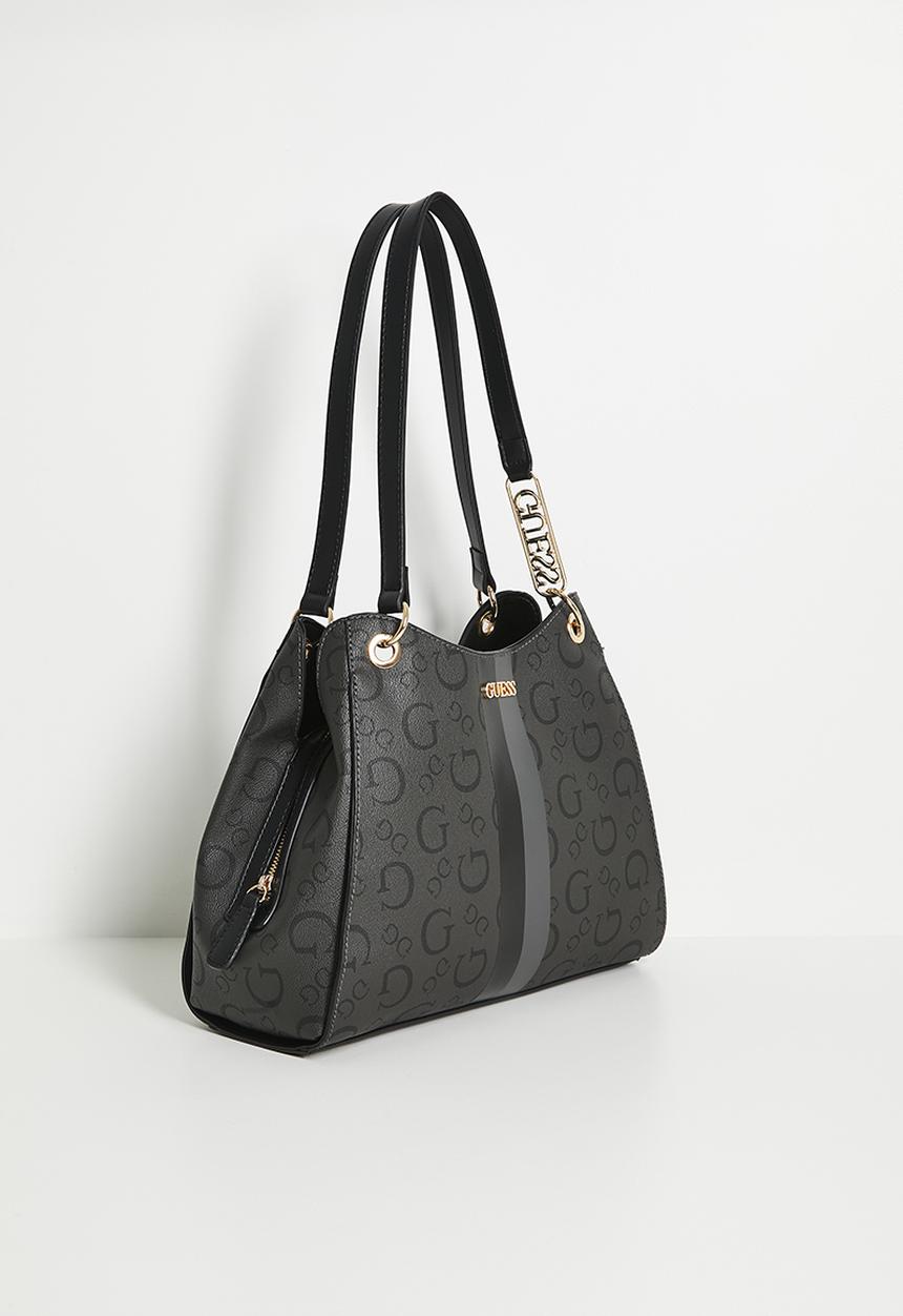 GUESS - Wester satchel bag- coal