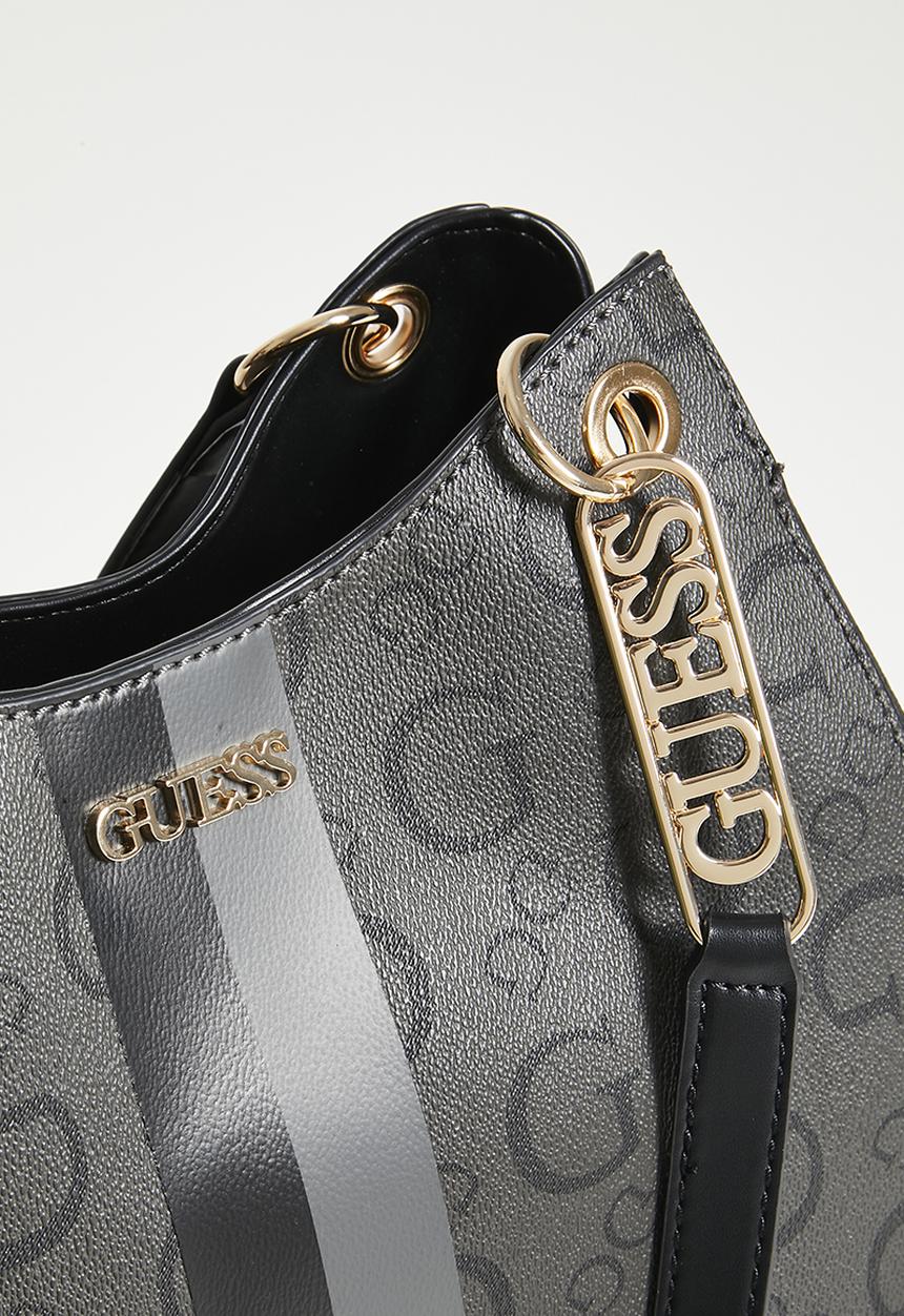 GUESS - Wester satchel bag- coal