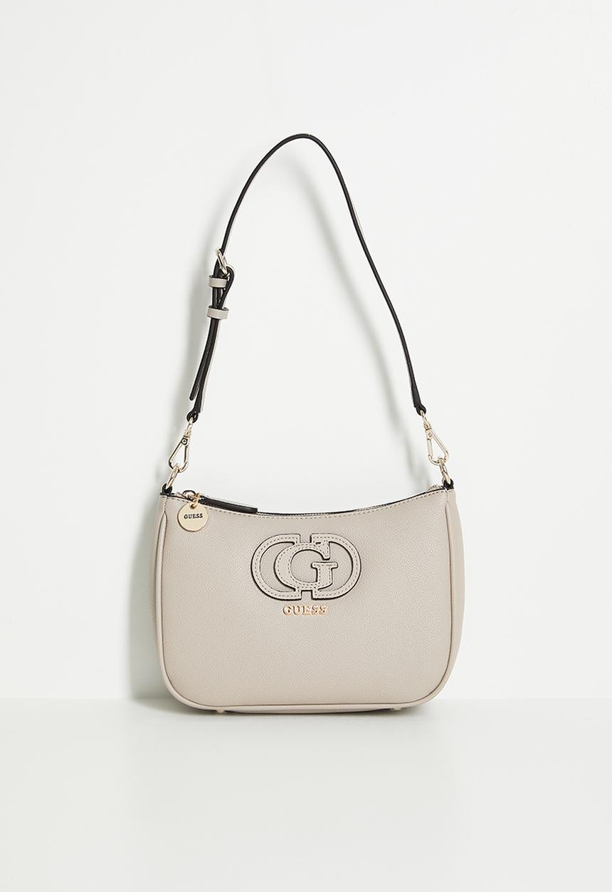 GUESS - Isola shoulder bag- light taupe