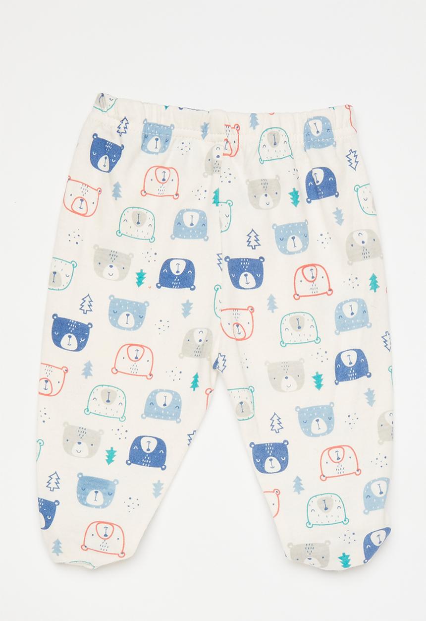 Pop Candy - Footed leggings - white/bear multi