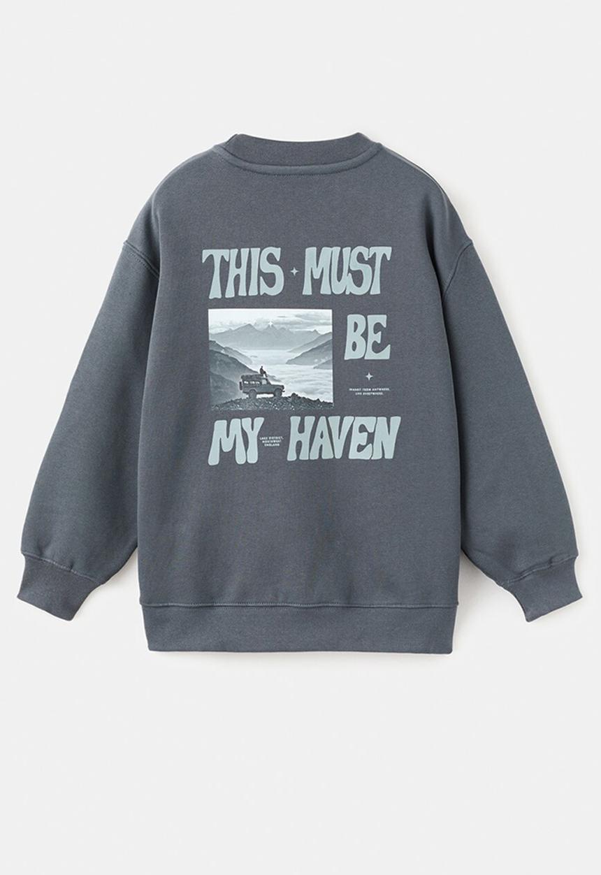 MANGO - Sweatshirt HAVEN - Dark grey