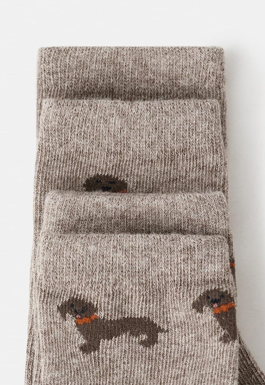 MANGO - Socks CYRILL - Medium Brown