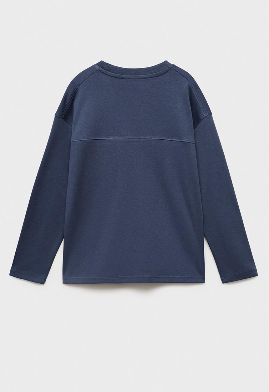 MANGO - T-shirt nubasic - dark blue
