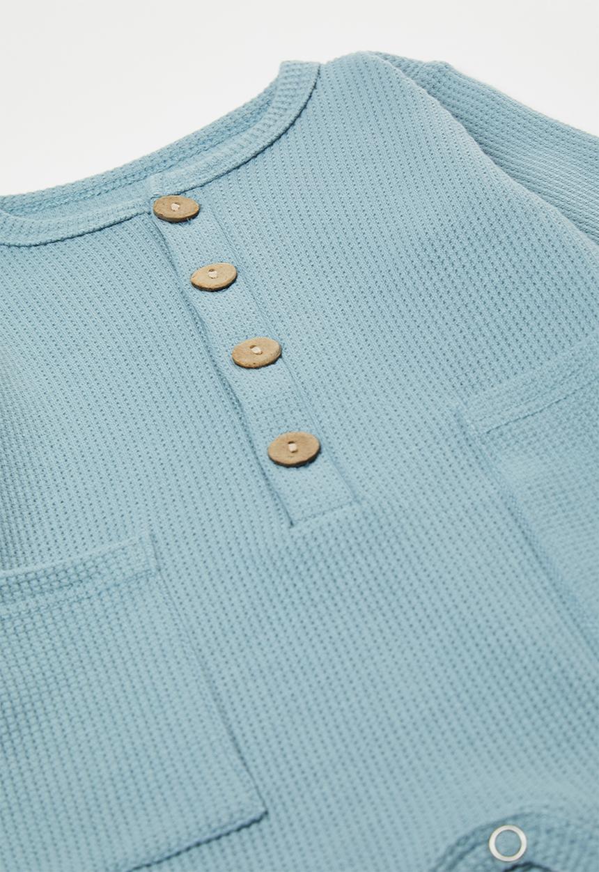 Pop Candy - Long sleeve romper - cornflower blue