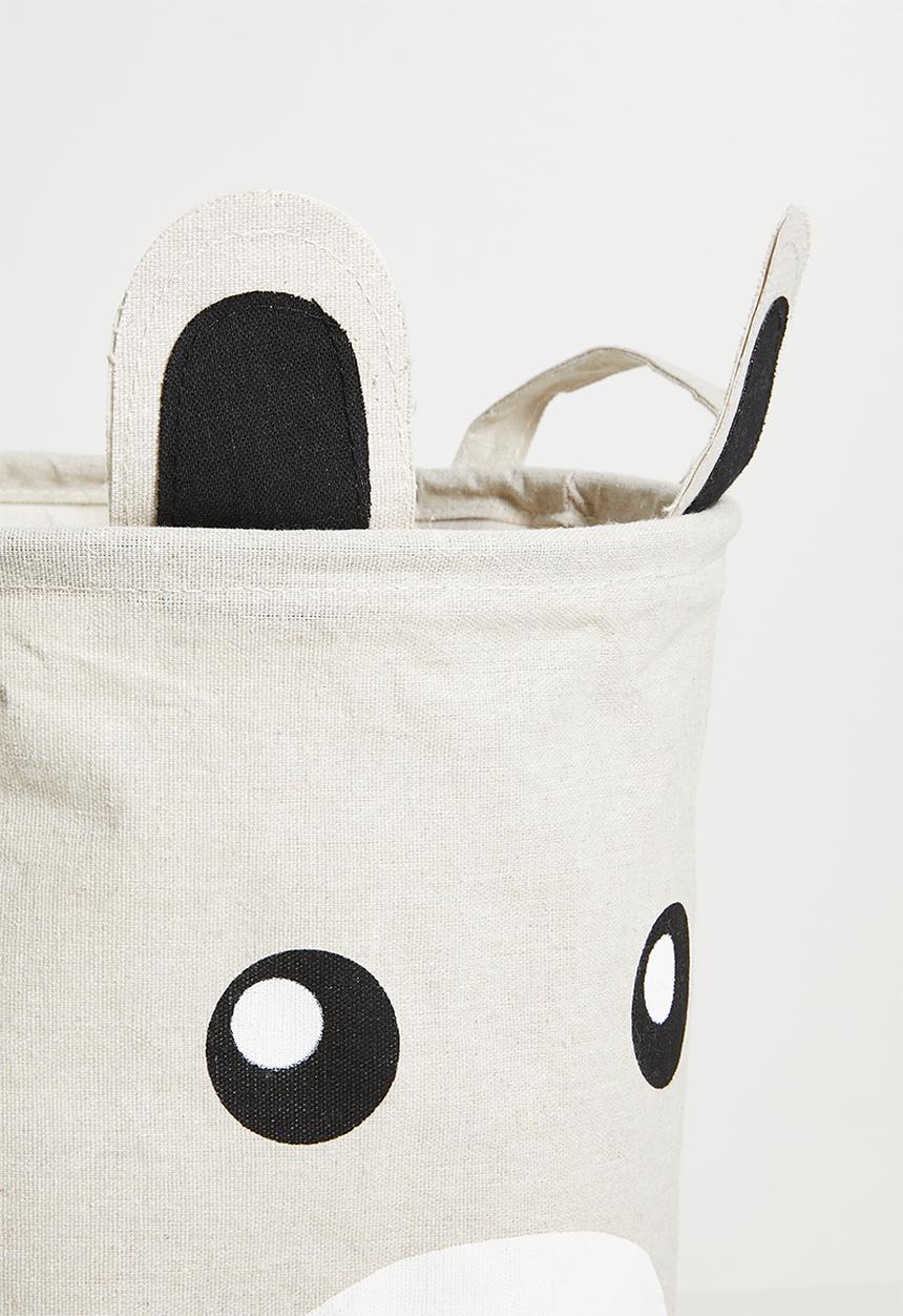 Pop Candy - Bear design storage bag - oatmeal