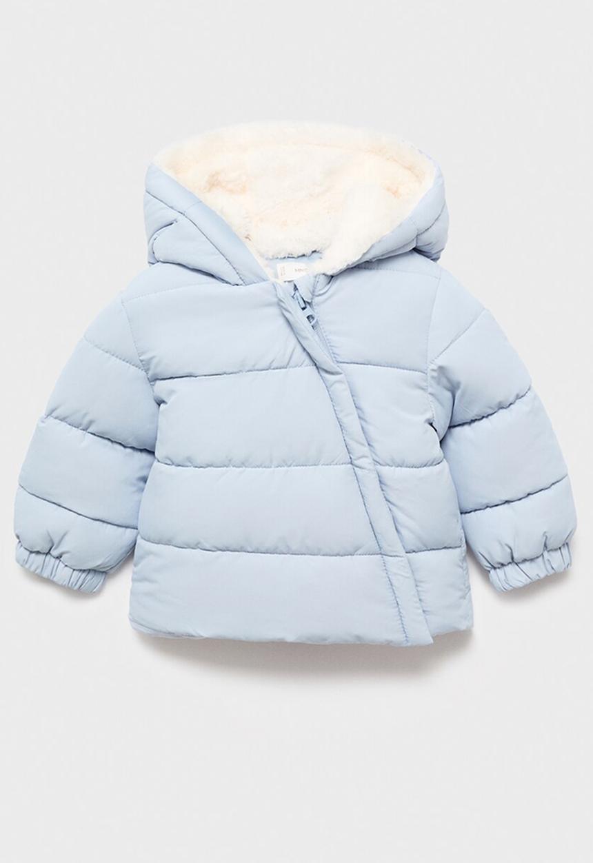 MANGO - Puffer coat teddy - light/pastel blue