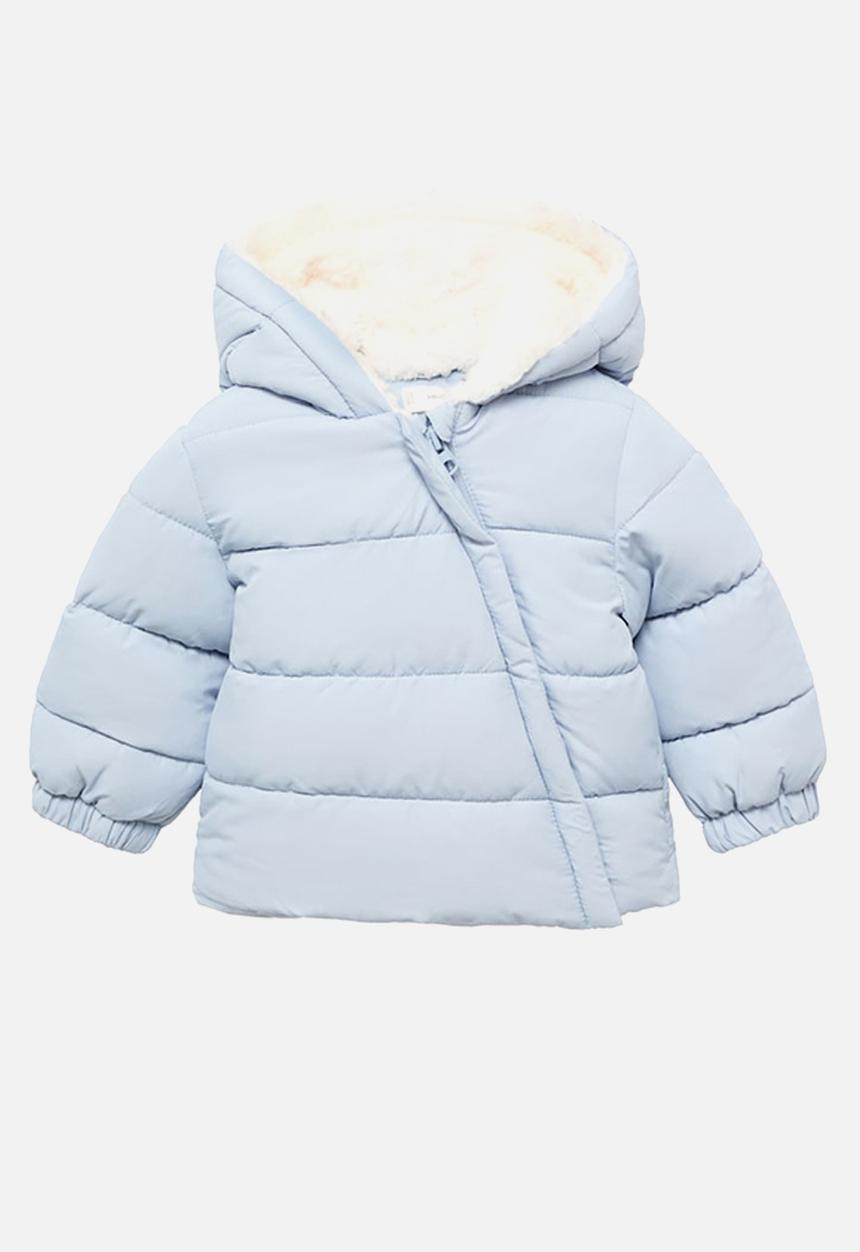 MANGO - Puffer coat teddy - light/pastel blue