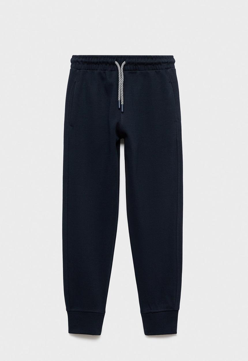 MANGO - Joggers pique - navy