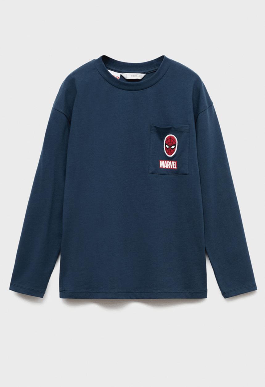 MANGO - T-shirt avespide - navy