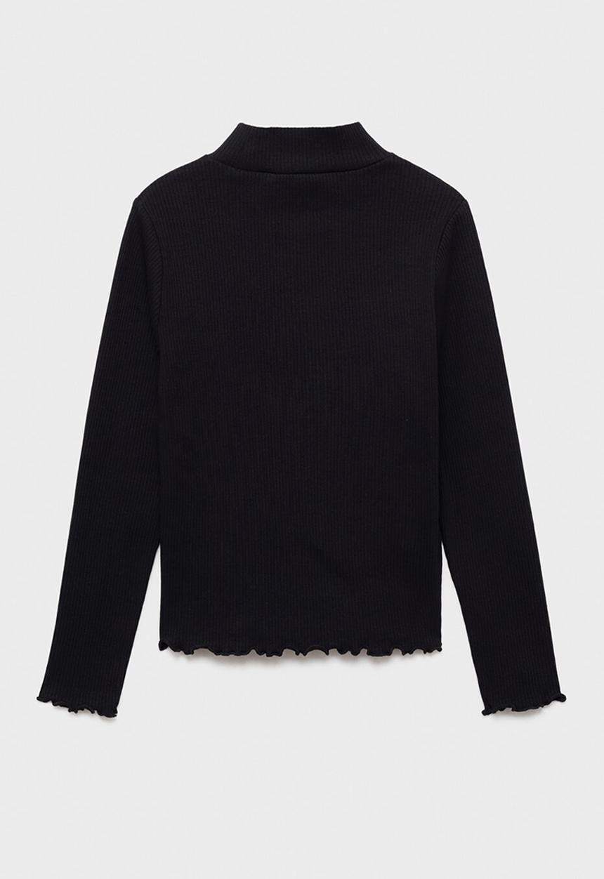 MANGO - T-Shirt TURBORIB - black