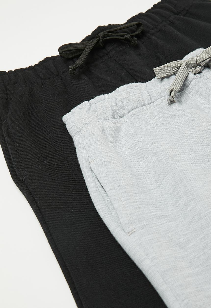 Pop Candy - 2 Pack joggers - black/grey