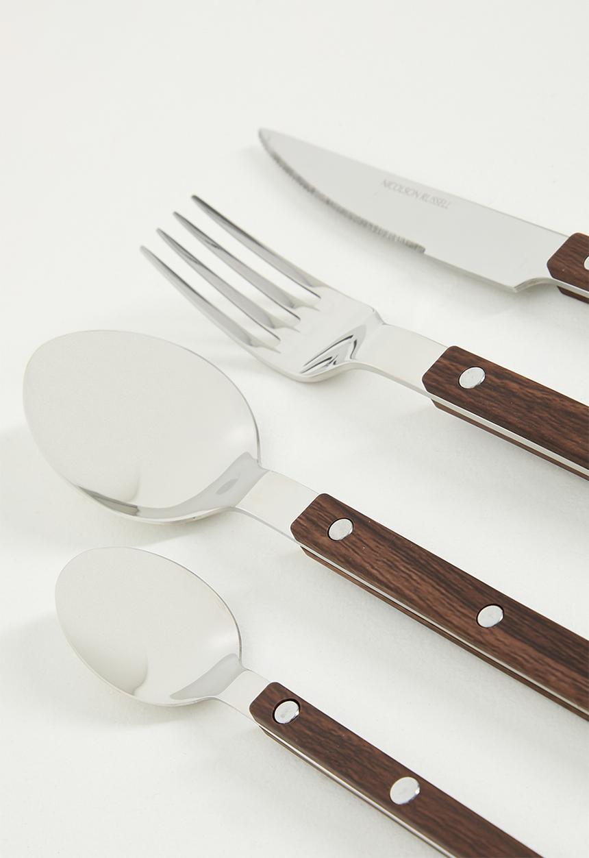 Nicolson Russell - Louisiana Dark Wood 16piece Cutlery Set