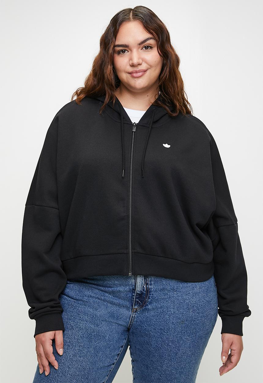 adidas Originals - Plus ESS Full Zip HOODIE - black