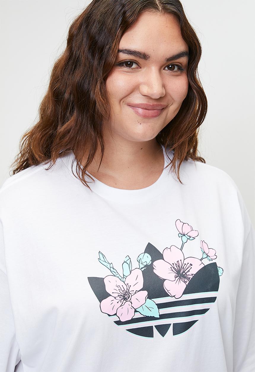 adidas Originals - Plus OVSZED FL TEE W  - white