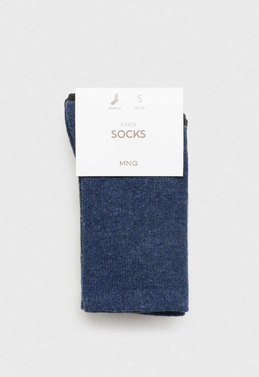 MANGO - Socks plain - charcoal