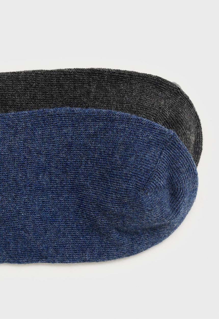 MANGO - Socks plain - charcoal