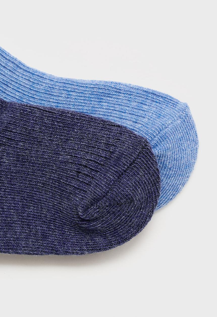 MANGO - Socks ribb - medium blue
