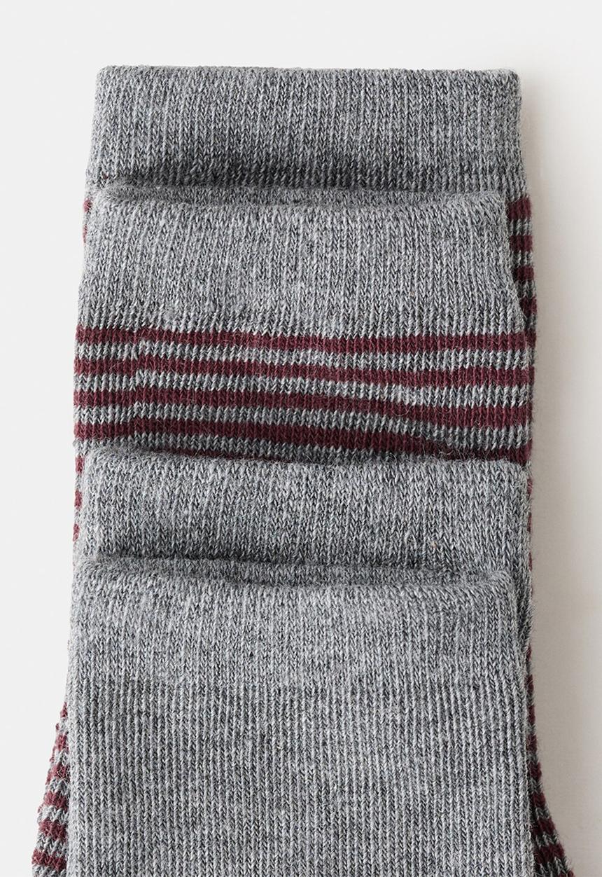 MANGO - Socks FSTRIPE - Dark Red