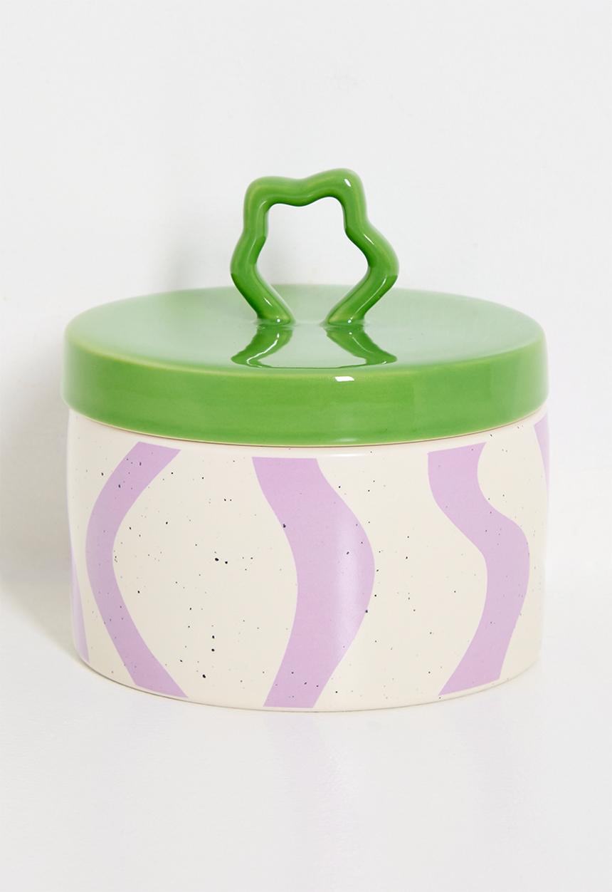 Nicolson Russell - Zig Zag Cansiter Green & Purple