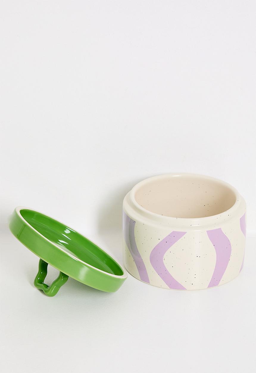 Nicolson Russell - Zig Zag Cansiter Green & Purple