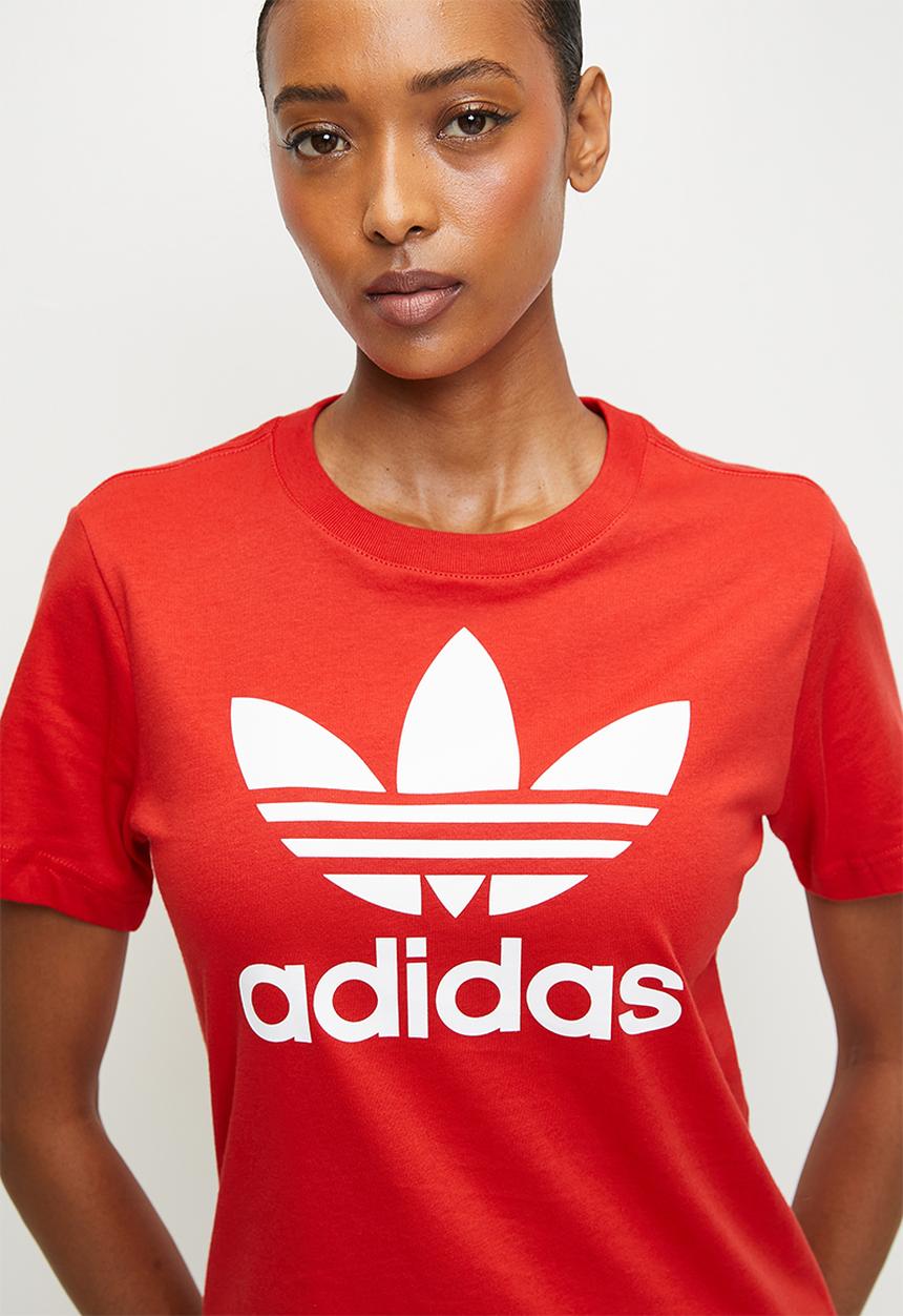 adidas Originals - Trefoil Tee W S26 - Better Scarlet