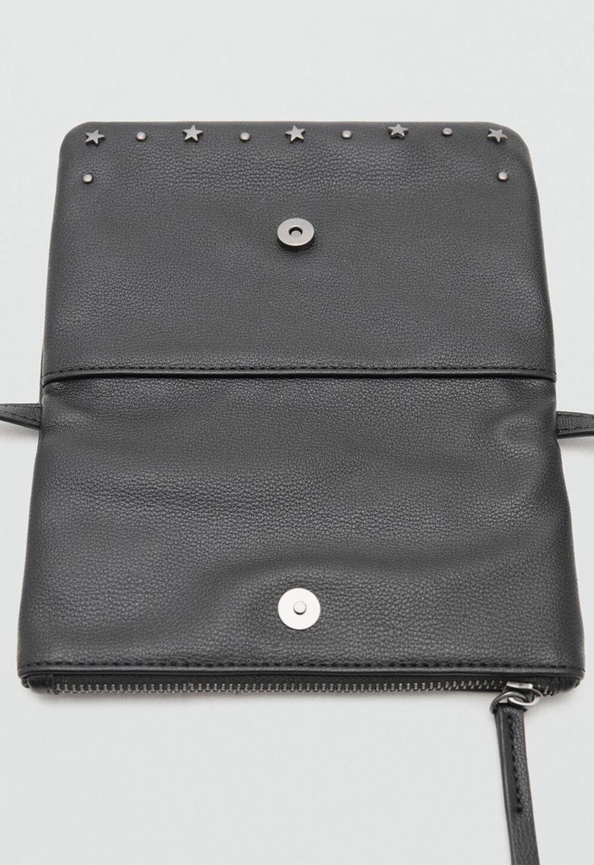 MANGO - Mini bag snake - black
