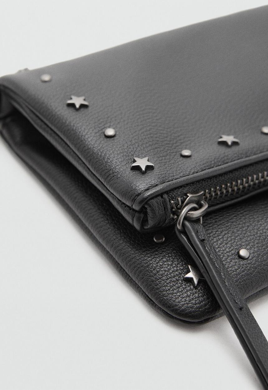 MANGO - Mini bag snake - black