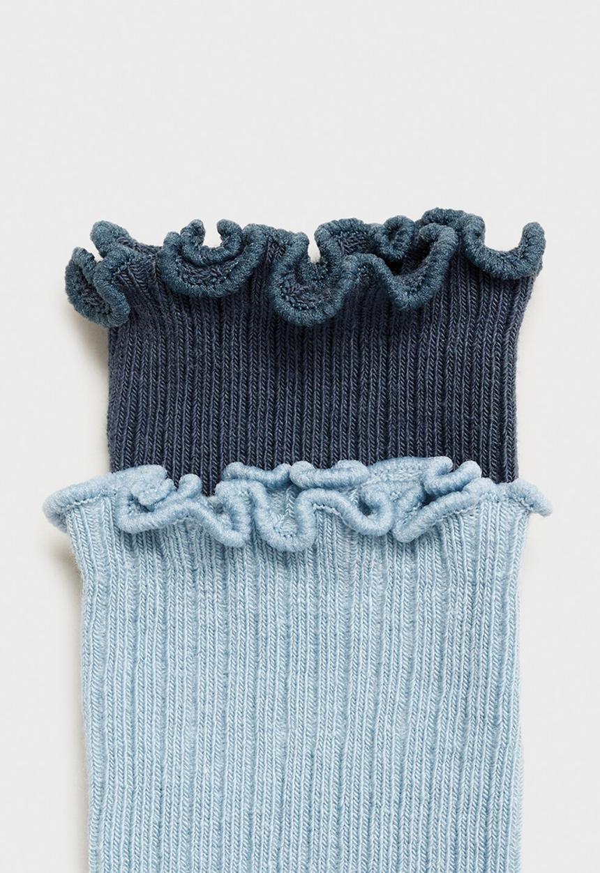 MANGO - Socks ribshorb - light/pastel blue