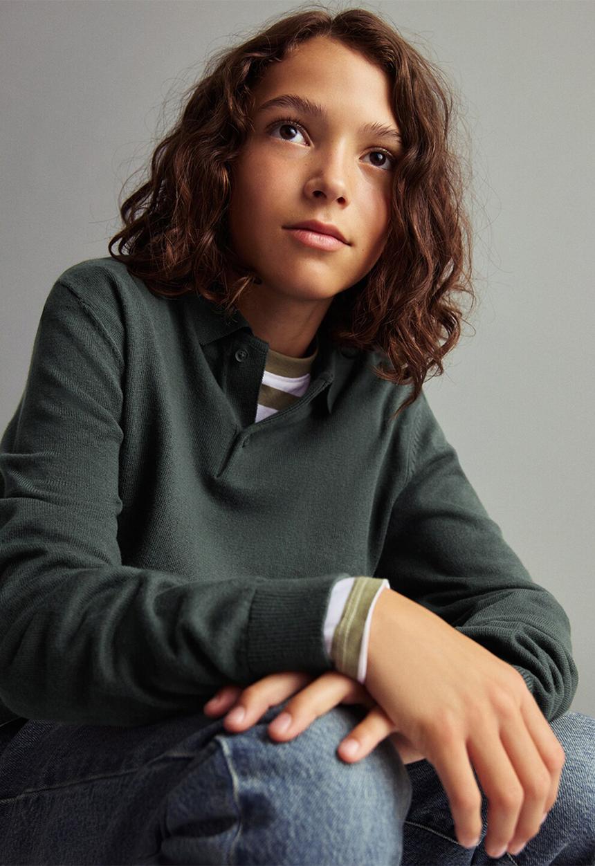 MANGO - Sweater marco - dark green
