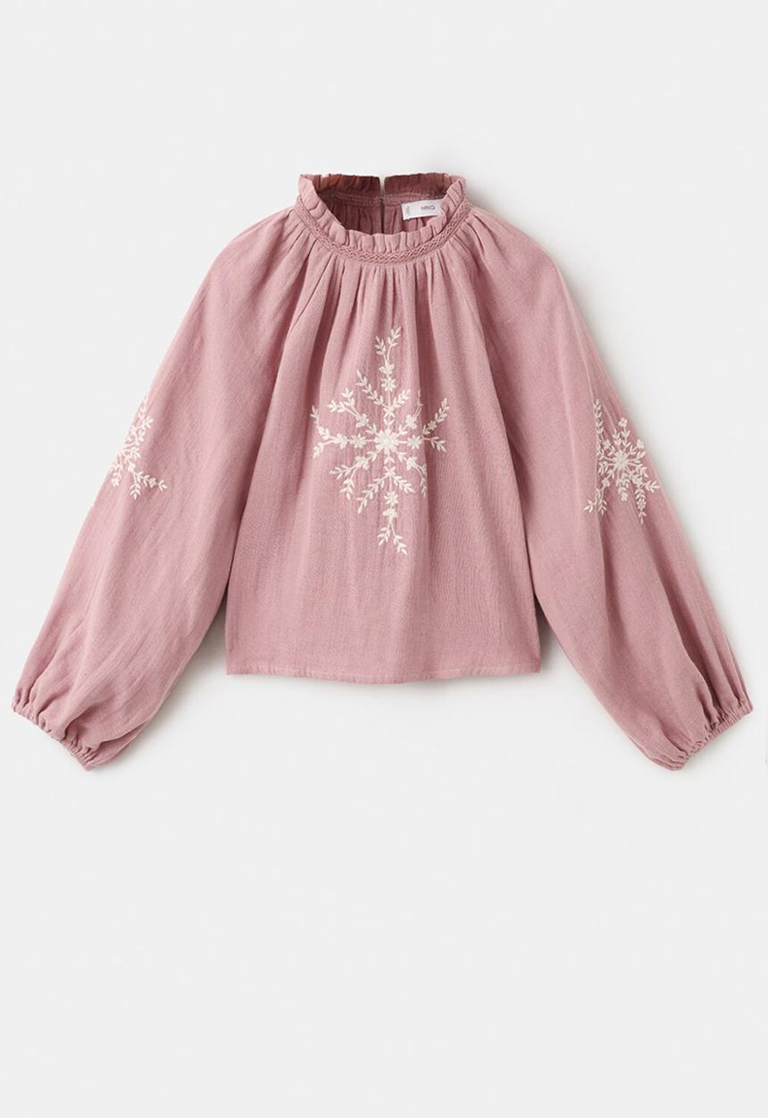 MANGO - Blouse CHARLOTE - Pink