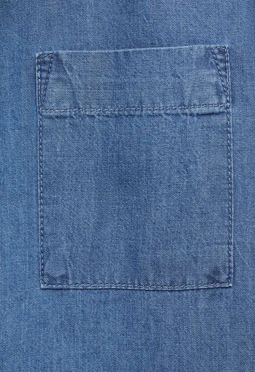 MANGO - Shirt toni - open blue