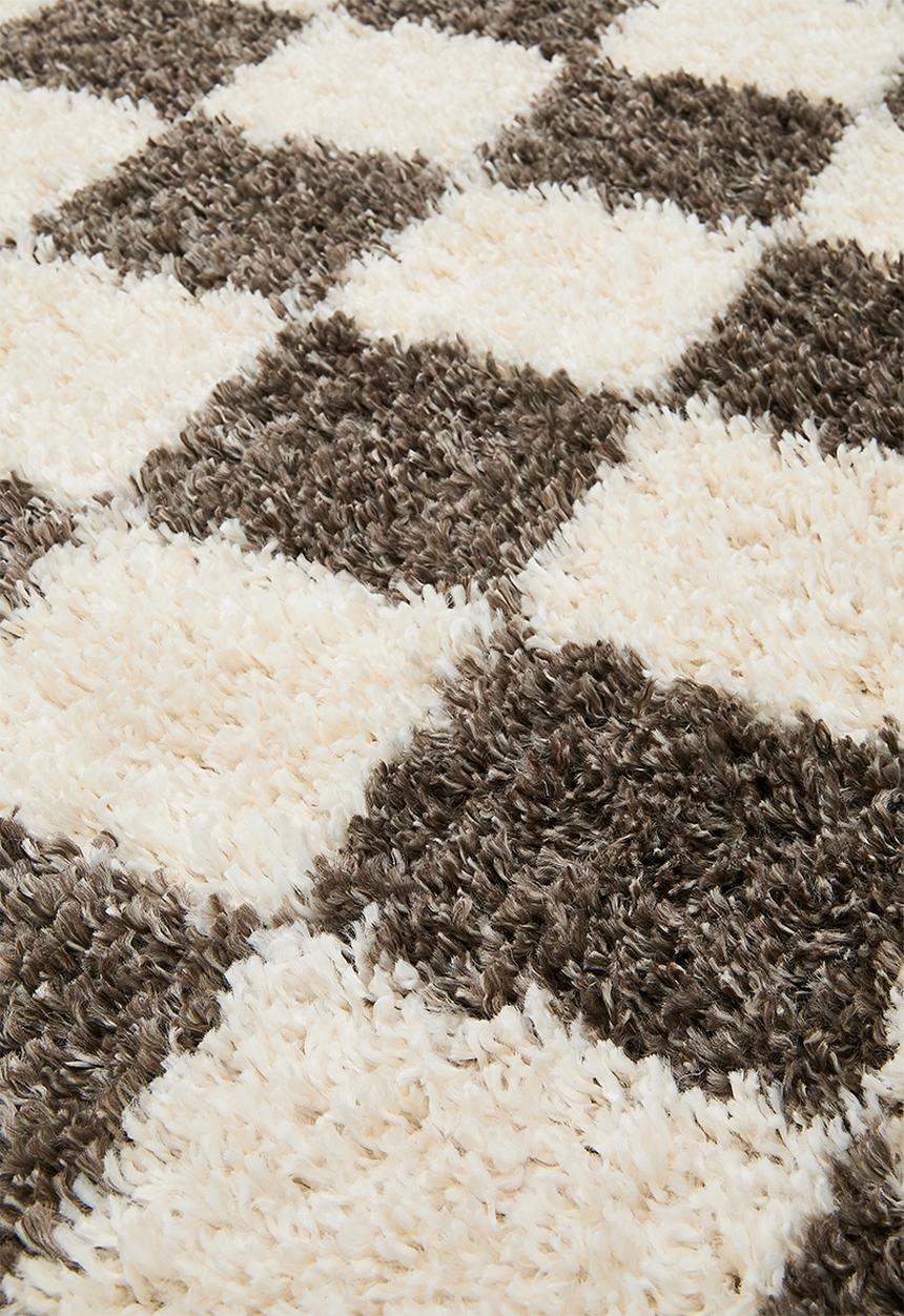 Fotakis - Shaggy Check Rug - Charcoal