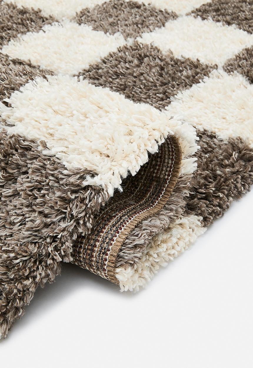 Fotakis - Shaggy Check Rug - Charcoal