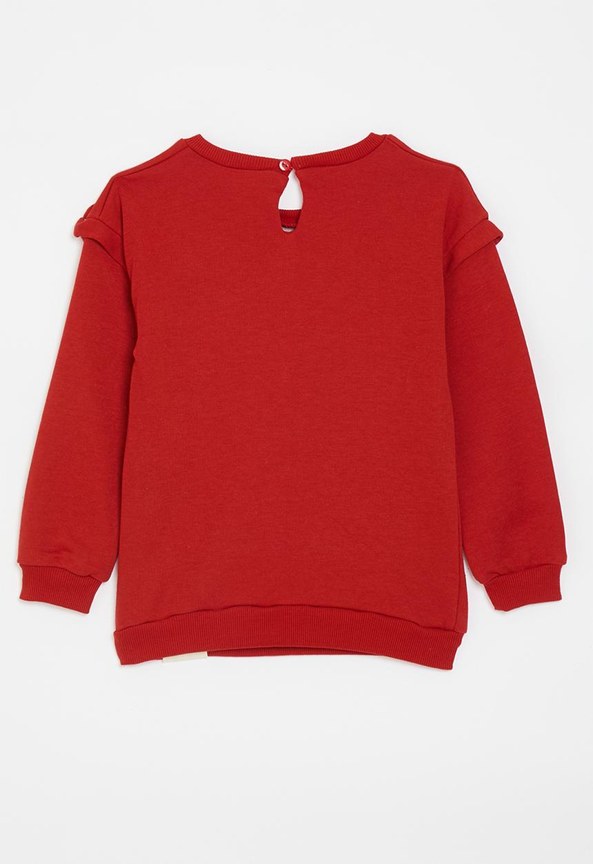 Pop Candy - Glitter sequinned sweatshirt - red/hearts