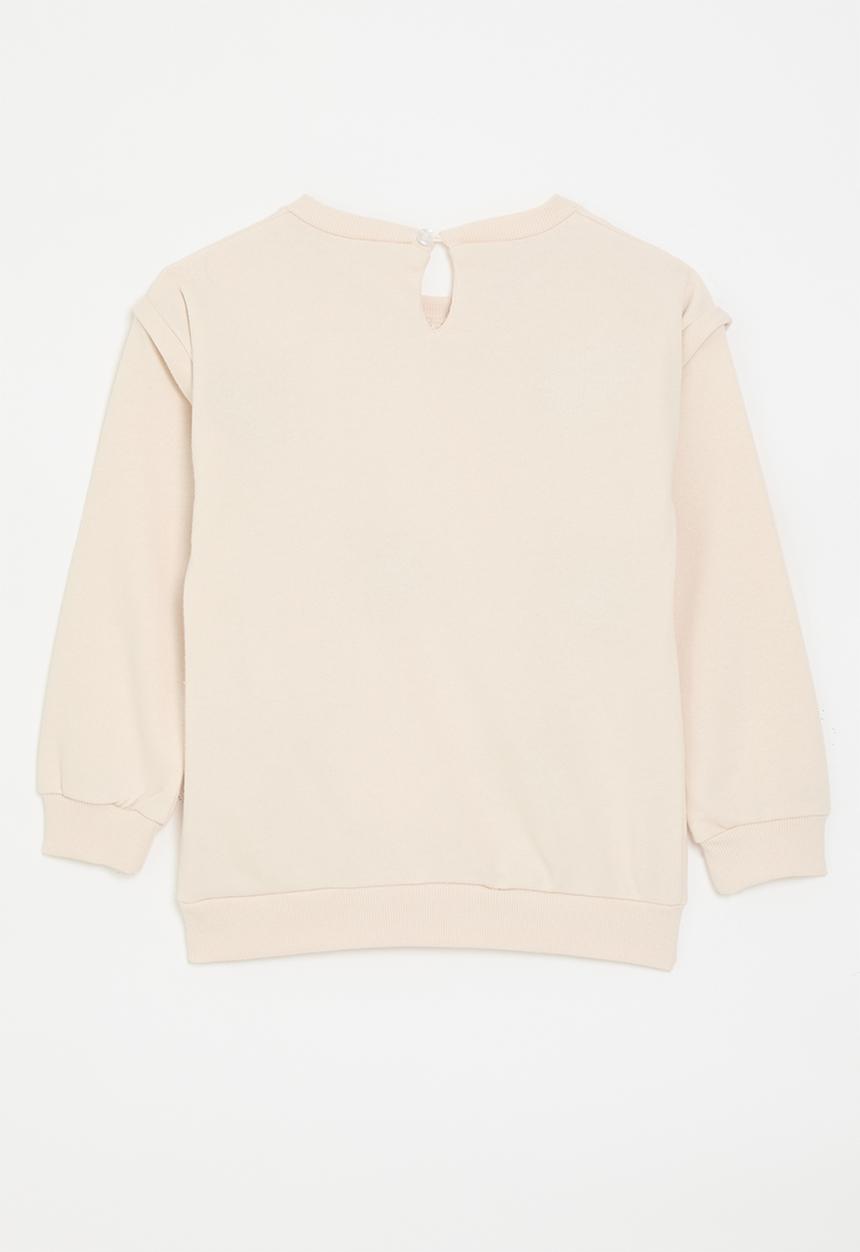 Pop Candy - Glitter sequinned sweatshirt - mother of pearl/hearts