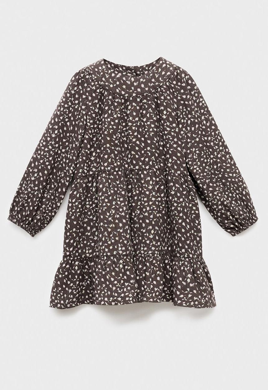 MANGO - Dress choco - dark brown