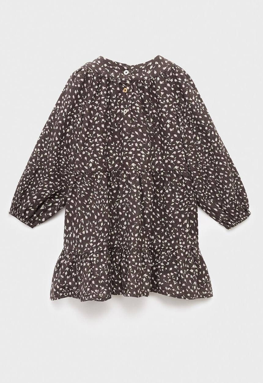 MANGO - Dress choco - dark brown