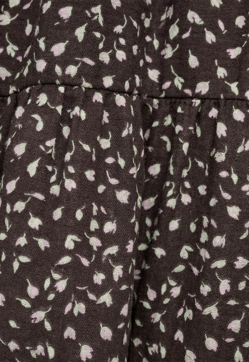 MANGO - Dress choco - dark brown