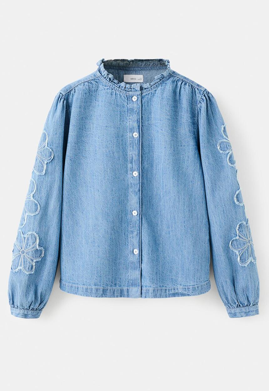 MANGO - Blouse FABIOLA - Open Blue