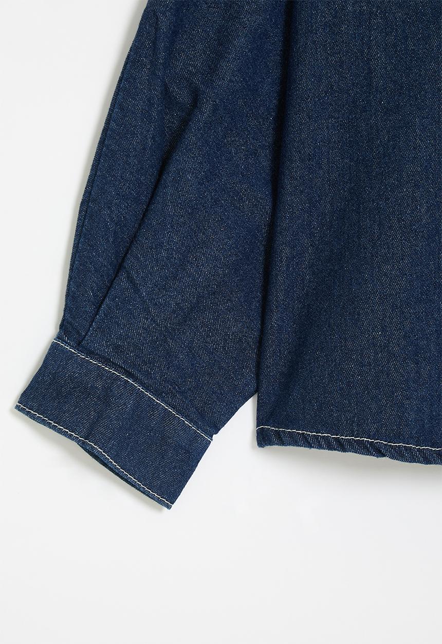 Pop Candy - Denim crew top - blue