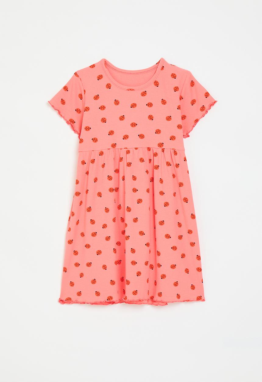 Pop Candy - Ladybug all-over-print skeater dress - pink