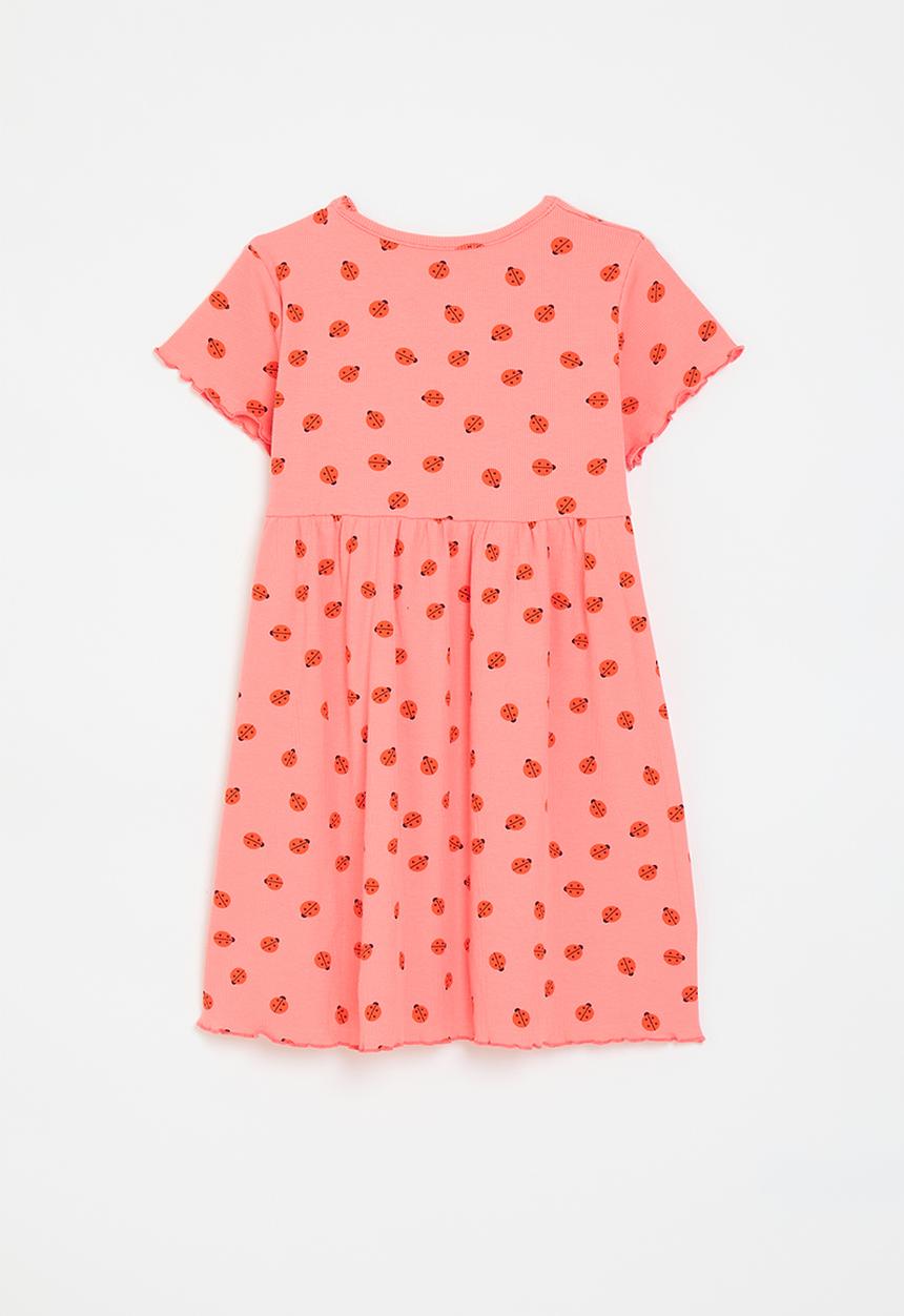 Pop Candy - Ladybug all-over-print skeater dress - pink