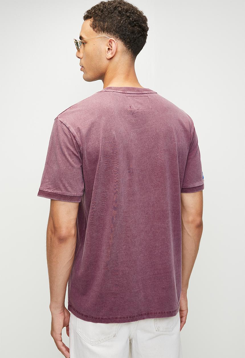 Superdry. - Heritage Tab Loose Tee - Port Red