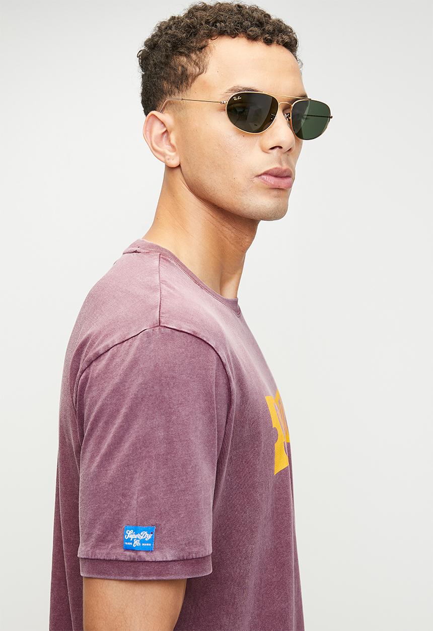 Superdry. - Heritage Tab Loose Tee - Port Red