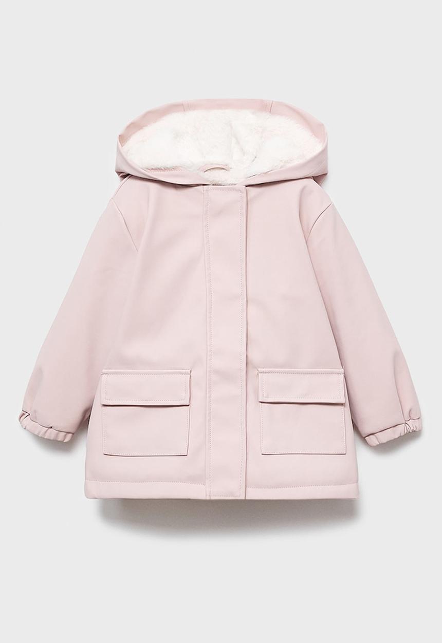 MANGO - Coat snow - pink