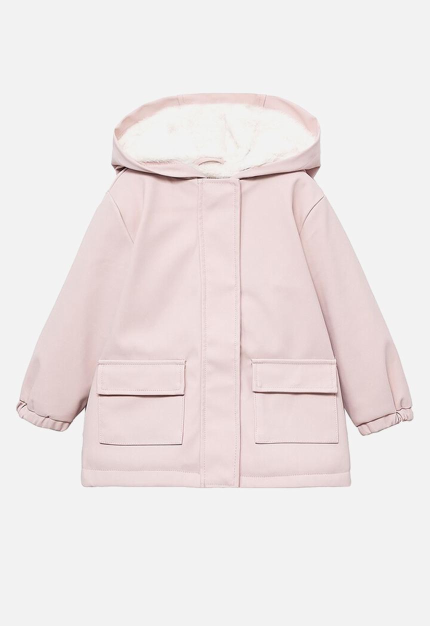 MANGO - Coat snow - pink