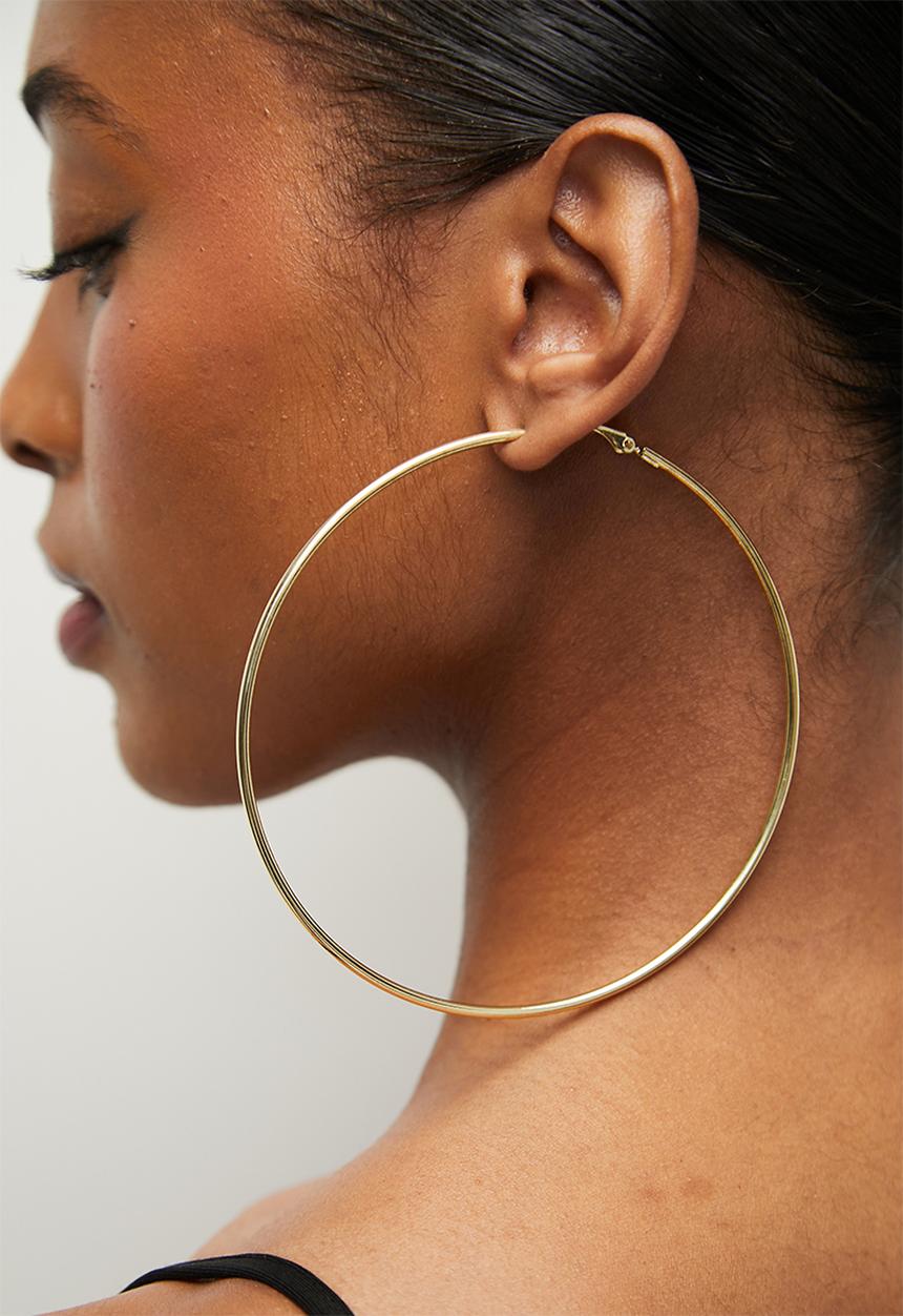 Tessa Design - Ella oversized hoop earring - gold