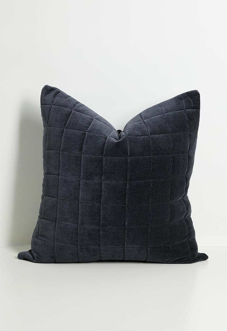 Sixth Floor - Velvet Scatter Cover - Charcoal