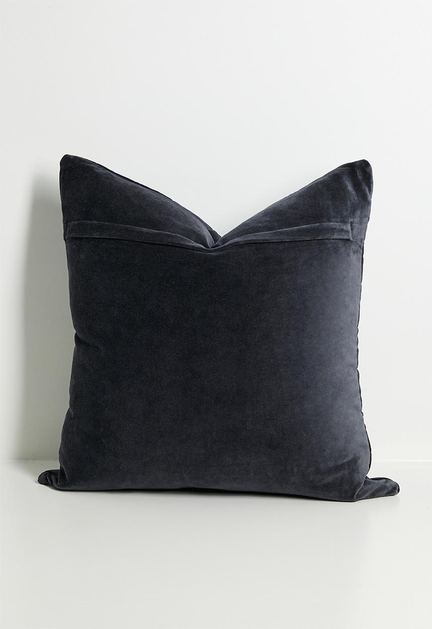 Sixth Floor - Velvet Scatter Cover - Charcoal